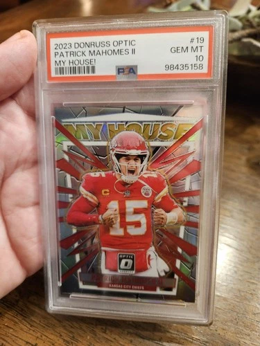 2023 Donruss Optic Patrick Mahomes II My House! Holo Prizm #19 Chiefs PSA 10