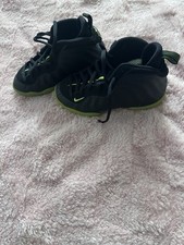 Nike Little Posite One GS Black Volt HF0977 001-Kids Green Foamposite-DIFF SIZES
