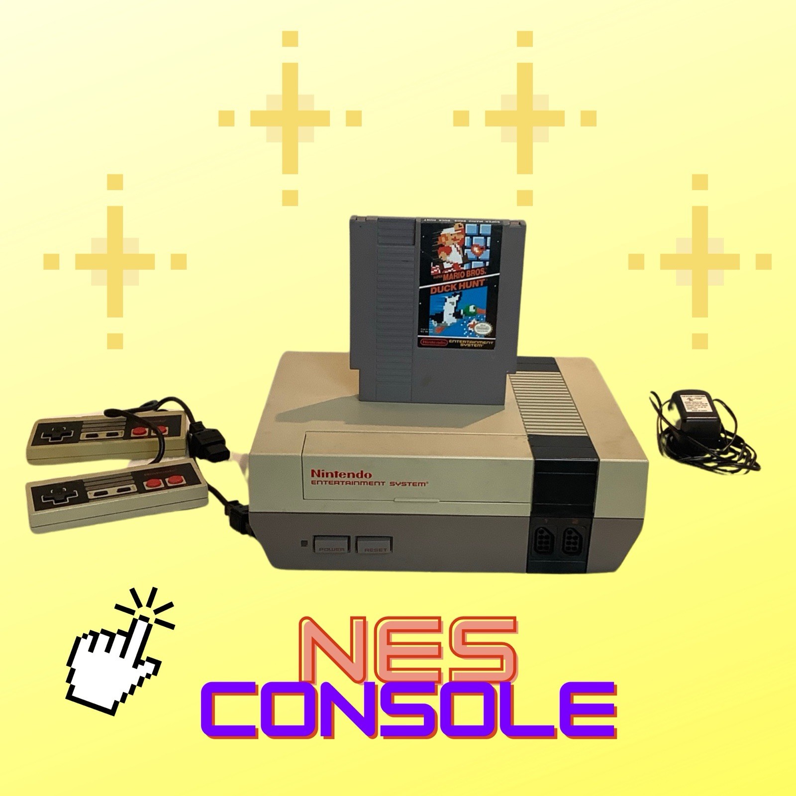 Nintendo Entertainment System Cons+ Controllers Super Mario