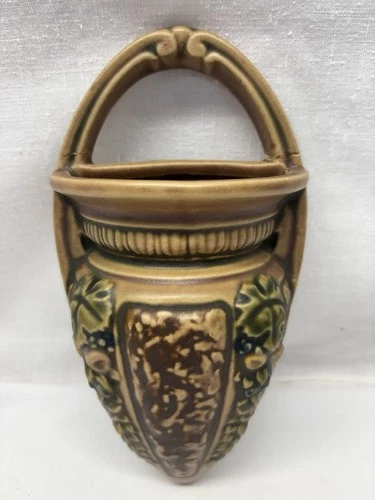 Vintage Roseville Pottery 1924  Florentine Wall Pocket - Repaired See pics