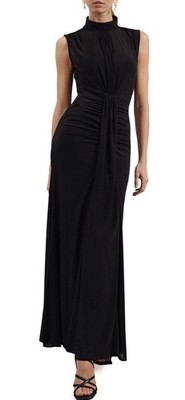 reiss daniella ruched maxi dress REISS Daniella Sleeveless Ruched Maxi Dress