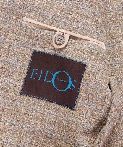 NWT EIDOS by ISAIA SPORT COAT jacket beige sky silk wool luxury Italy 48 - Picture 3 of 4