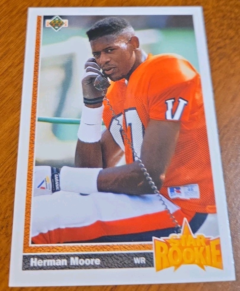 1991 Upper Deck - Star Rookie Herman Moore #17 (RC)