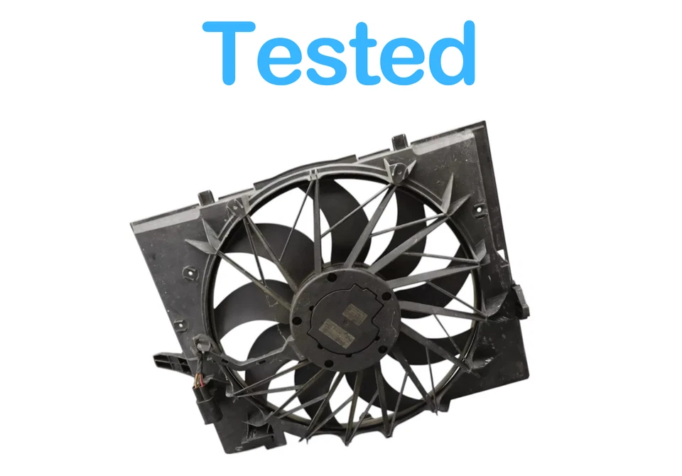 04-05 Conjunto de ventilador condensador radiador motor BMW 645Ci E63 17427514314 OEM Foto 3 de 4