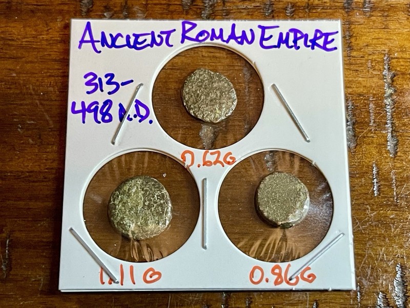 ⚔️ Lot of 3 Late Ancient Rome Bronze Follis Coins 313-498 AD (Unidentified)