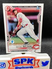 2021 Bowman Draft 1st Edition MATHEU NELSON REDS BD-103 1ST BOWMAN