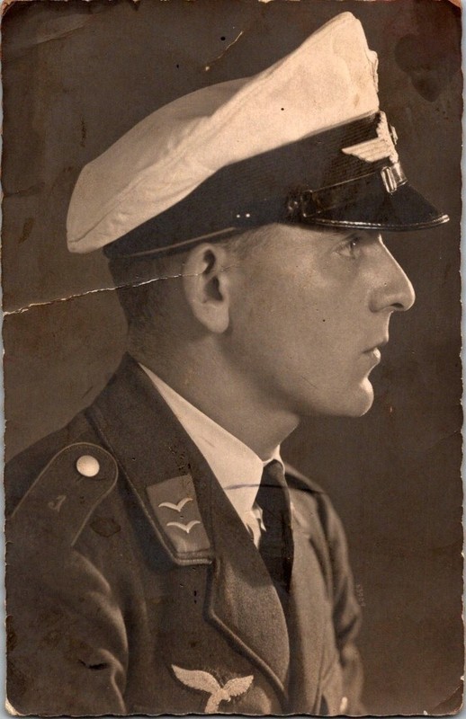 WW2 WWII German Luftwaffe Military Wehrmacht Photo Postcard Studio Portrait