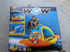 WOW Sports Shazam 2 Towable Tube  1 to 2 Person Towable - Standing Boat tube NEW