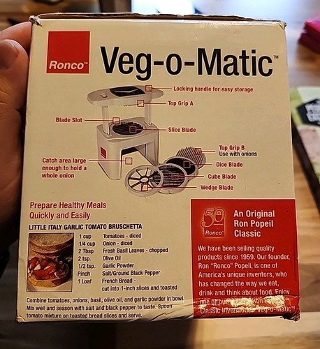 New Ronco Veg-O-Matic, Slices & Dices, Manual, 2010, Ron Popeil, As Seen On TV - Imagen 2 de 7
