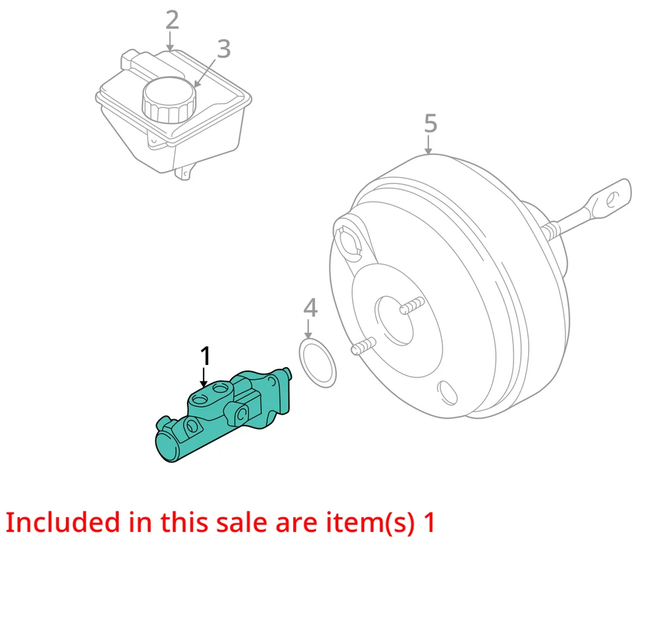 Ford Five Hundred 2006 cilindro maestro de frenos OEM 108 k millas - LKQ382216349 Foto 4 de 4