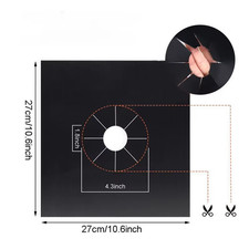 2/4 Pcs Gas Stove Protector Cooker Lid Liner Cleaning Pad for Kitchen Cookware A