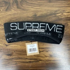 Supreme x The North Face Steep Tech Black Headband (FW21) Size L/XL