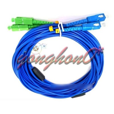 100M Armored Cable SC/UPC-SC/APC SingleMode 9/125 Duplex Fiber Optic Patch Cord