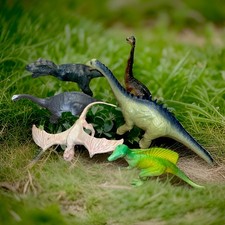 Dinosaur Toy Set /6-Piece Variety Pack /Sturdy /Medium-Large Figures for Kids.