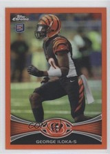 2012 Topps Chrome Retail Orange Refractor George Iloka #205 0b0