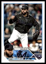 Johnny Cueto 2023 Topps #551 Miami Marlins MLB READ FREE SHIPPING AutographDen