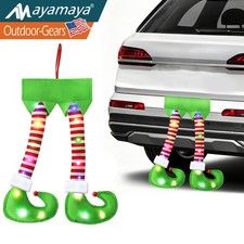 Christmas Elf Legs for Car Trunk SUV with LED Lights Flashing Hanging Decor Gift