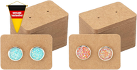 Ohrring Displaykarten Kraftpapier 5X3,5Cm FüR Schmuck PräSentation, 100 StüCk
