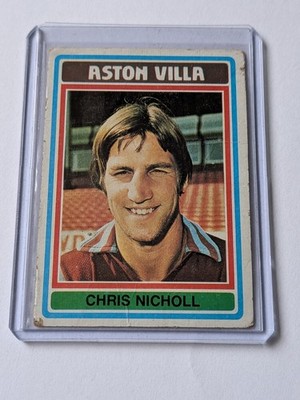 Chris Nicholl Aston Villa 1976-77 Topps Footballers #94