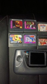 SEGA Sega Game Gear Console Bundle w/ Games (Screen Works Needs A Cap Kit )