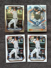2026 BOWMAN CHROME BRYCE RAINER INSERTS TOP 100 CHROME BASE DETROIT TIGERS!