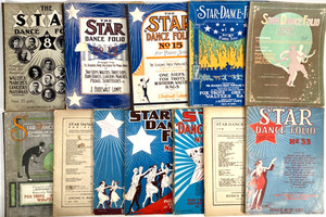 1908-1929 THE STAR DANCE FOLIOS lot of twelve books PIANO SOLOS: RAGS, TWO-STEPS