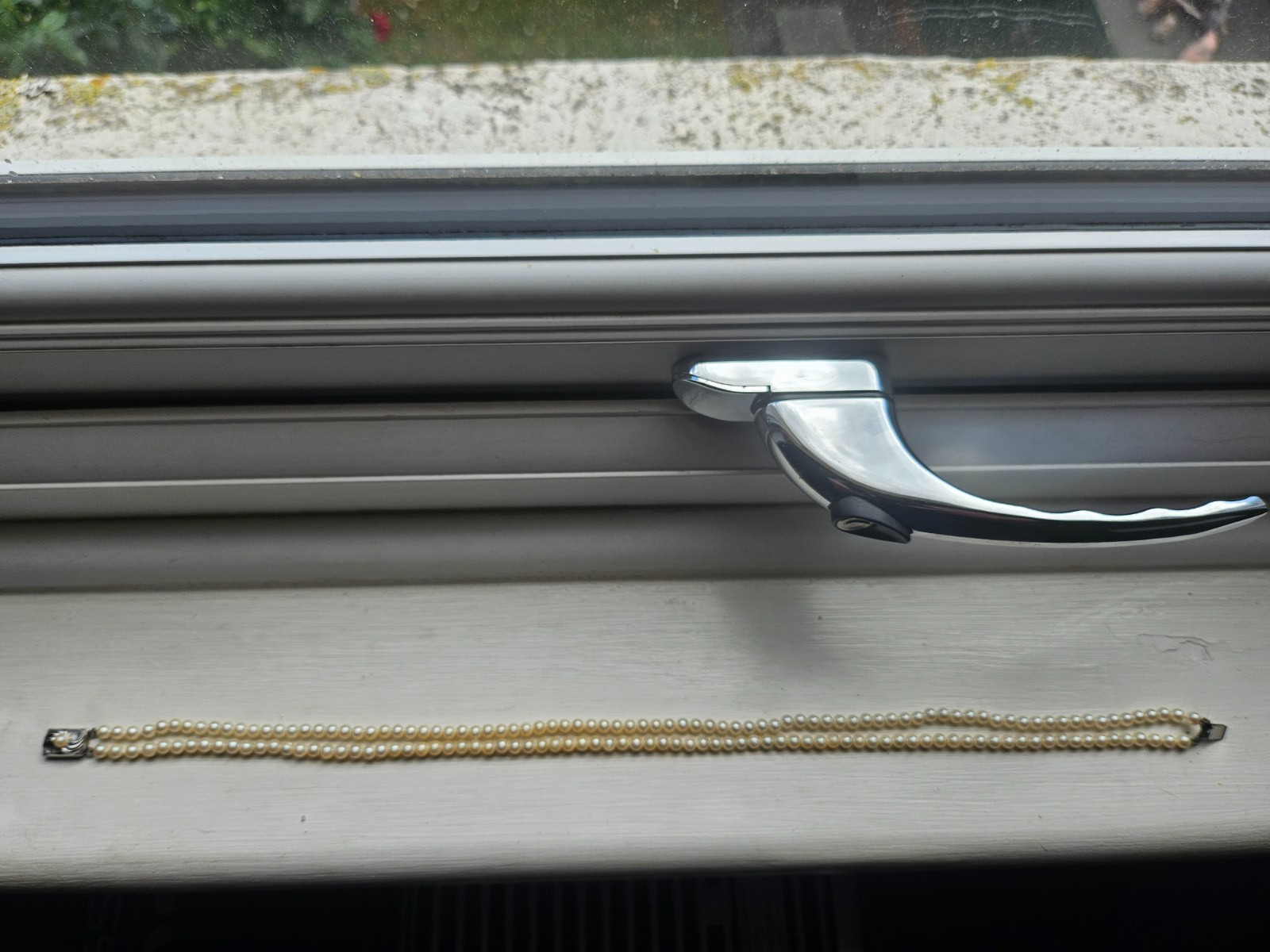 Solid Silver Clasp (925) Vintage Double Stranded … - image 6