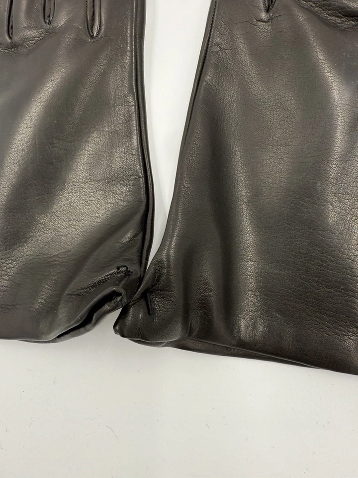 Difícil de Encontrar Guantes Sermoneta Italianos Cachemira Forrados Camel Brn Cuero Guantes Talla 8 NUEVO Foto 4 de 4