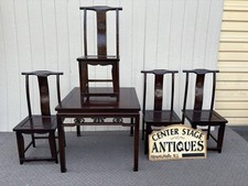 67061  Oriental Dining Table with 4 Side Chairs   Table 36" x 36" x 28"H