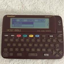 Franklin Bookman Electronic Holy Bible King James Version KJB-640 And Cartrige!!