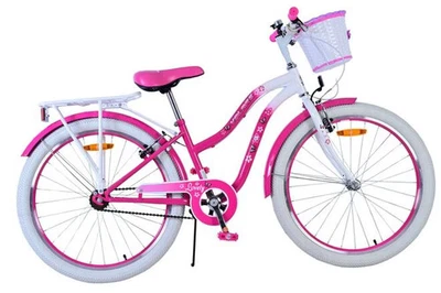 Volare schönes Kinderfahrrad – Mädchen – 24 Zoll – Pink – zwei Ha - Bild 1 von 4