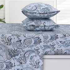 100 Cotton Flannel Sheet Set - 4 Piece Deep Pocket Flannel Sheets for Queen