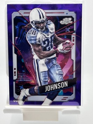 2024 Topps Chrome Cosmic Purple Refractor Chris Johnson 129/150 #96
