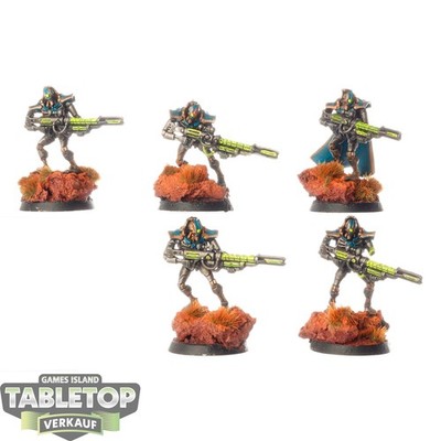 Necrons - 5 Deathmarks - bemalt