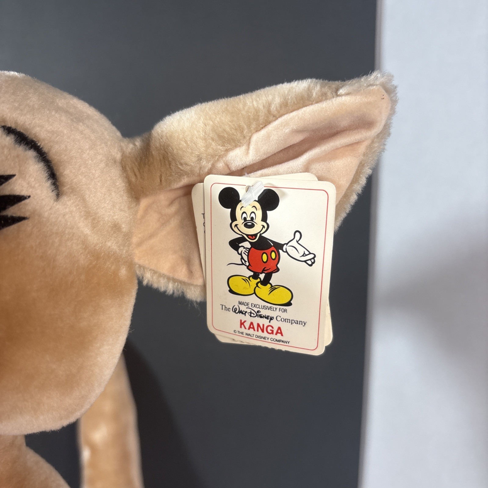 Vintage Disney Kanga Made Exclusively for The Walt Disney Company 16” Plush Tags