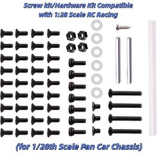 Hardware Kit For OBZ 1/28 Scale 3d Printed Race Car OBRC Kit V1, V2, V2.5 Cars