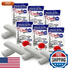 BioStrike Ceiling Fan Blade Air Filter - 6 Packs (2 filters each) - Made in USA
