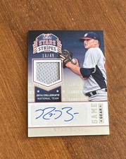 Ryan Burr 2015 USA Baseball Stars Longevity Game Jersey Auto #86 Blue Jays /49