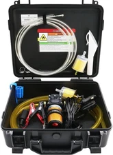 12V 75W Fuel Transfer Pump Set, gasoline transfer pump Moves Up to 110 Gallons O