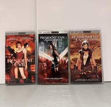 PSP Lot Of 3 Resident Evil Movies UMD Resident Evil, Extinction, Apocalypse