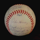 1965 CLEVELAND INDIANS Team Signed Baseball (28 Signatures) Reach (AL  Cronin)