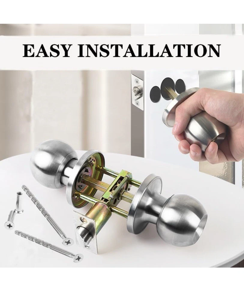 Hollow Door Handle Bolts For Loose Handles Bolt Through Fixings Male / Female - Image 3 of 4