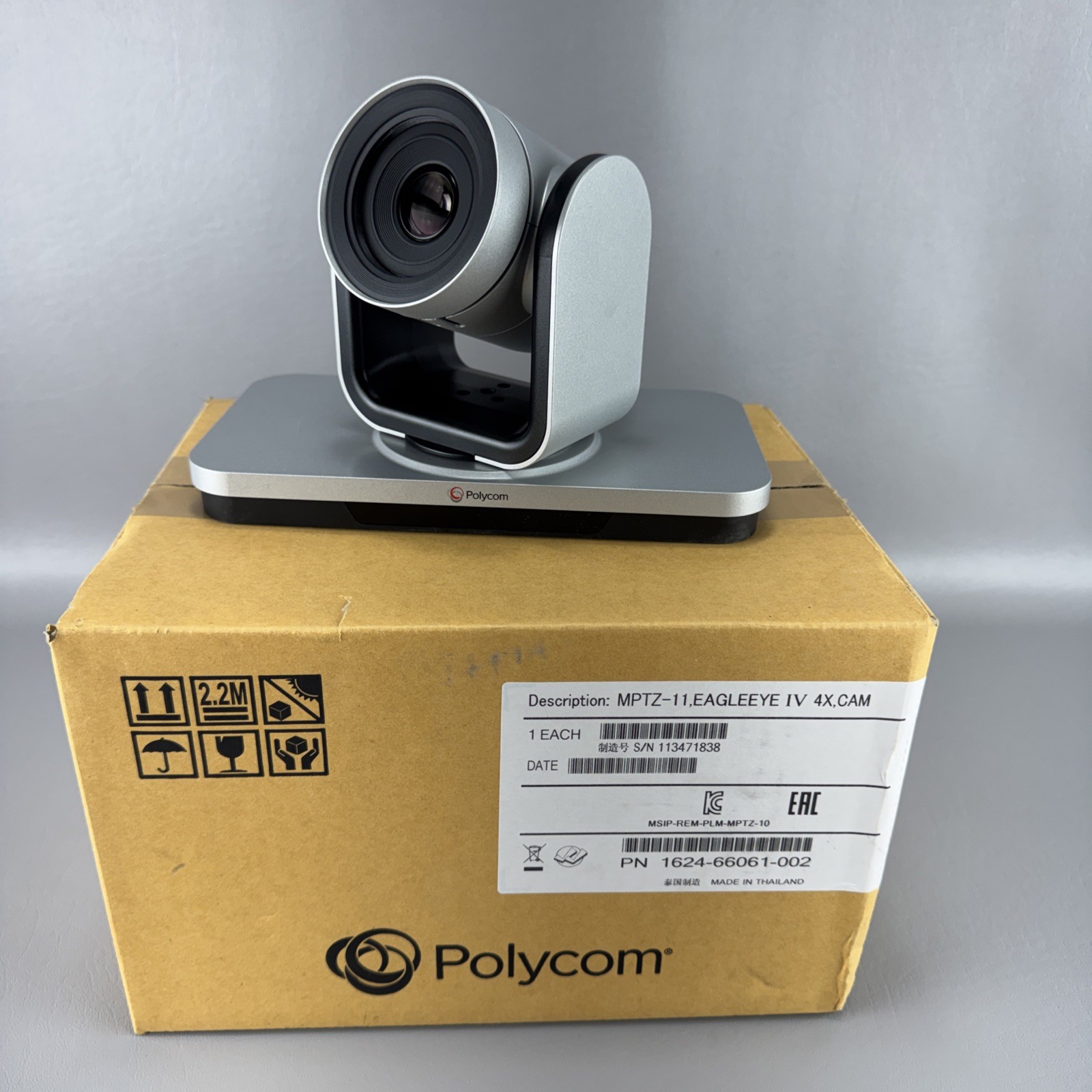 Polycom EagleEye IV MPTZ-11 PTZ 1080p HD Video Conference Camera 1624-66061-002