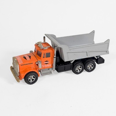 Majorette Kenworth Dump Truck   BCR Enterprise Orange Diecast   1:47 Scale