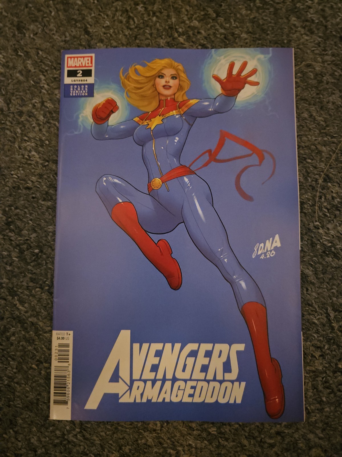 Avengers: Armageddon #2 David Nakayama Color Block Blue Variant NM