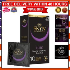 Elite 10-Count Ultra-Thin Lubricated Latex-Free Condoms for Ultimate Sensitivity