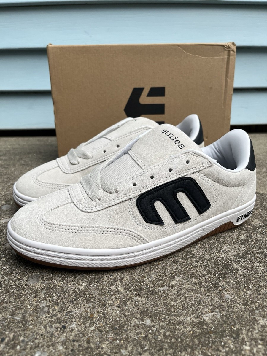 Etnies Men's Locut Vintage Skate Shoe White Black Size 9.5 Mens
