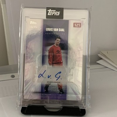 Topps Ajax 125th Anniversary Louis Van Gaal Auto /25 Heroes Of 95 Autograph