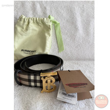 Burberry TB Monogram Womens Belt S E-canvas P...