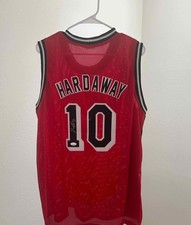Tim Hardaway Signed/Autographed Miami Heat Red Jersey JSA COA HOF MT